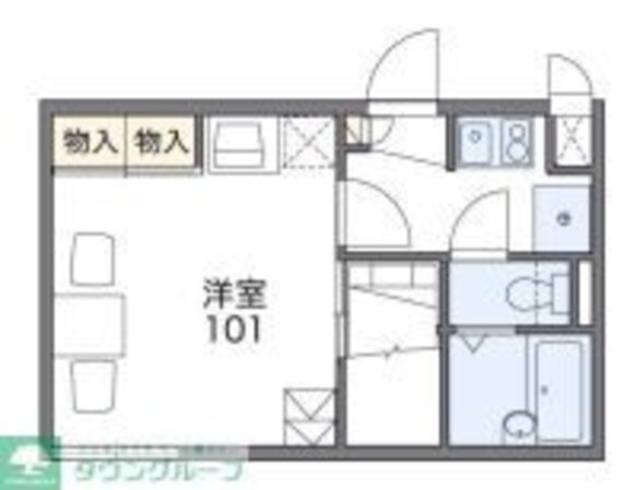 レオパレスクレインの物件間取画像